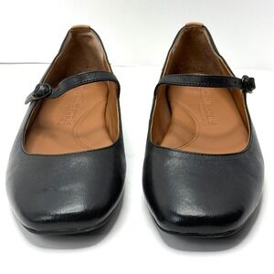 Gentle Souls Women's Wynona Flats Black Leather 6.5M NWT